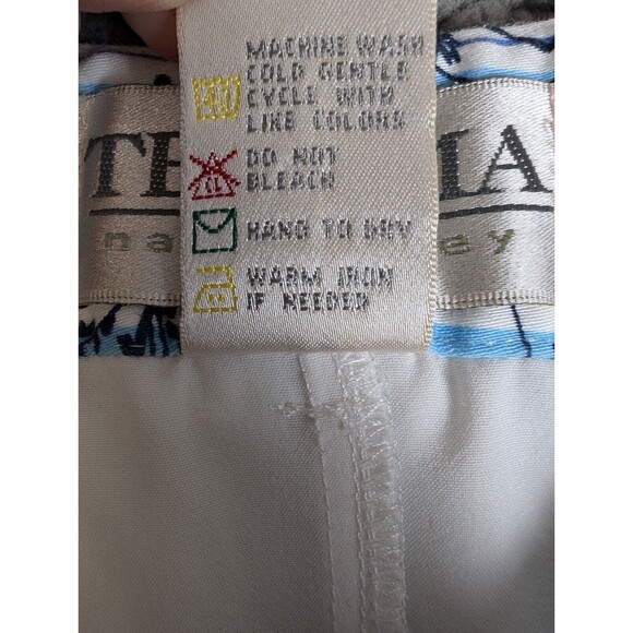 Tehama by Nancy Haley Skort Blue Floral Print Pockets Golf Size 4 Stretch - Picture 12 of 14